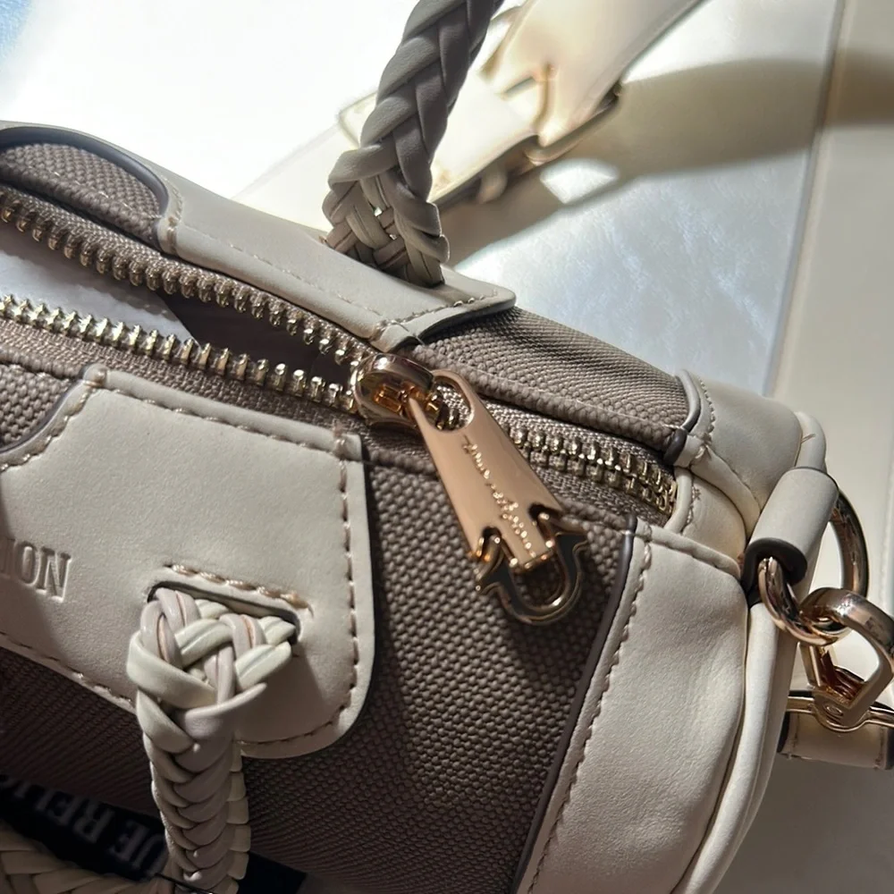 True Religion Beige and Cream Women's Bag